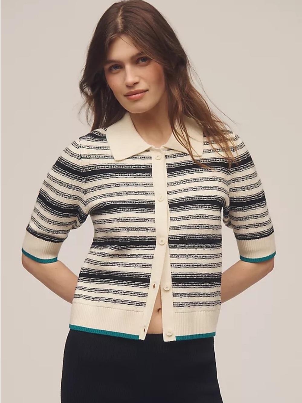 NWOT The Kinsley Collared Cardigan Sweater by Maeve